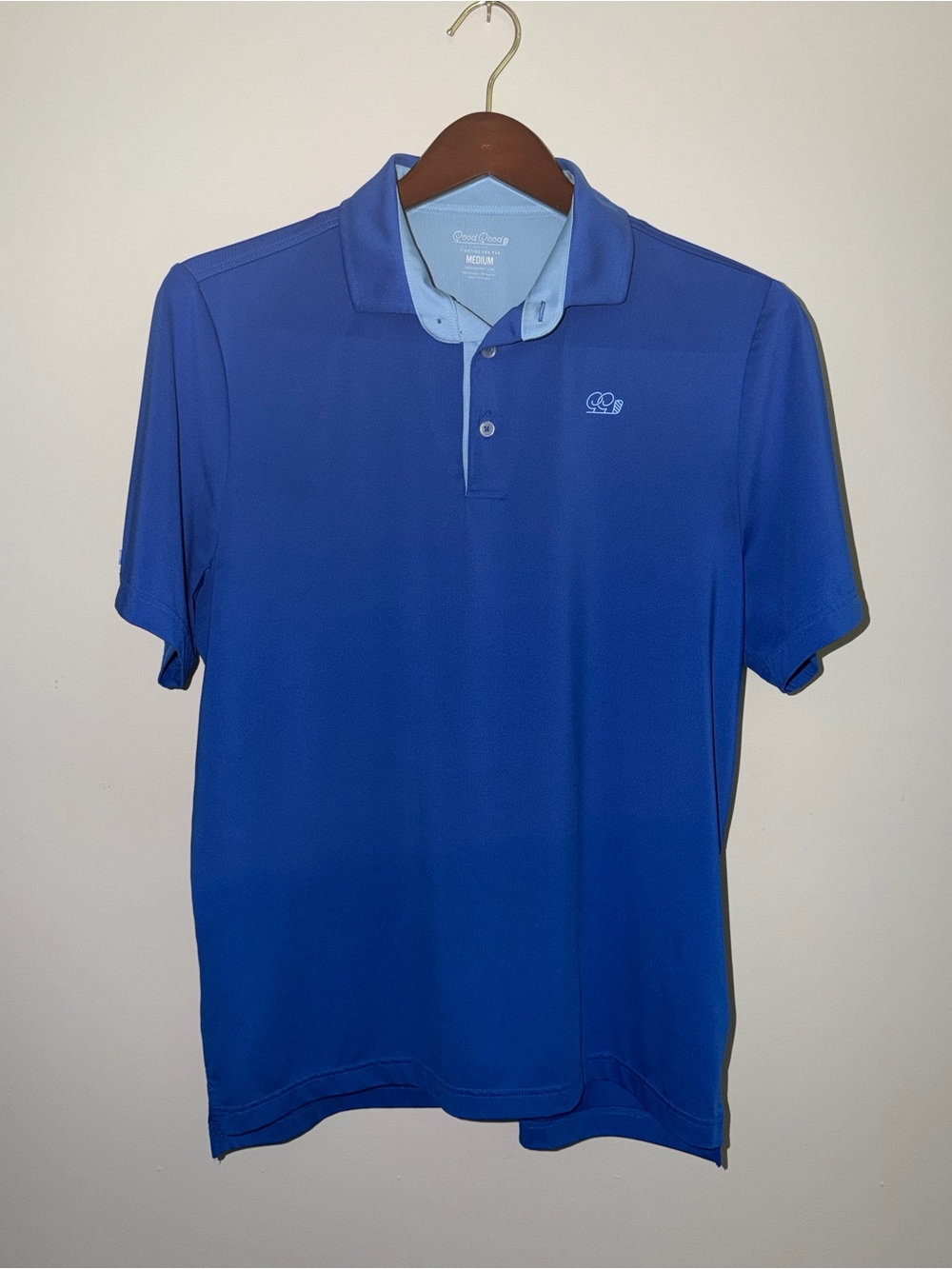 Good Good Golf Classic Blue Men's Polo Shirt - Medium (127)